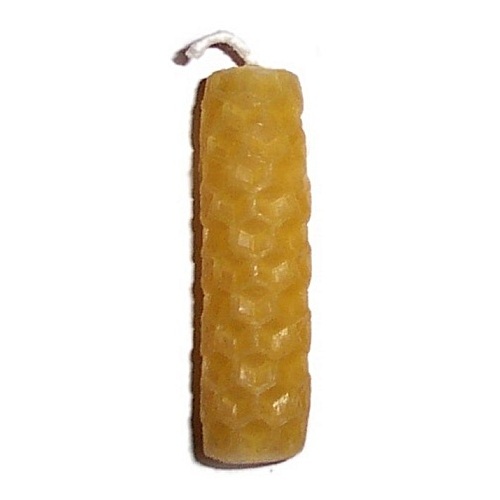 5cm NATURAL (gold) Beeswax Candle - Click Image to Close