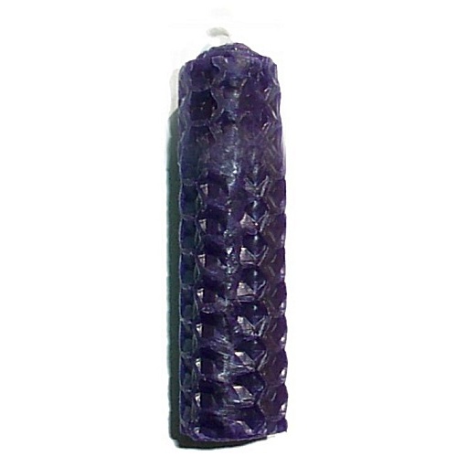 5cm PURPLE Beeswax Candle - Click Image to Close