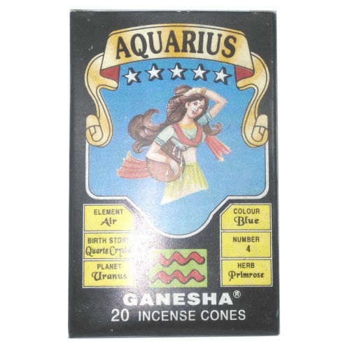 AQUARIUS ZODIAC Incense Cones