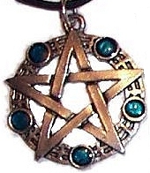 Pentagram Pendant (cg24t) - Click Image to Close
