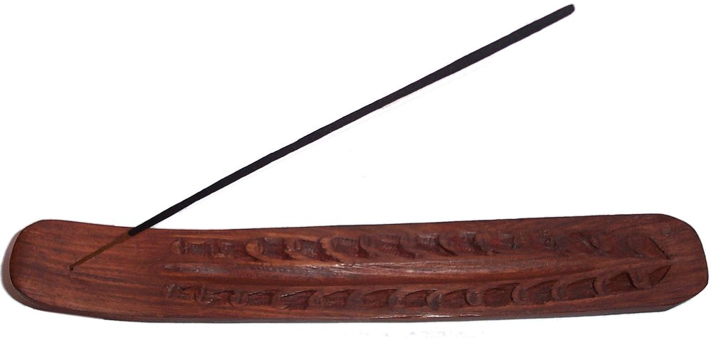 10" Carved Rosewood Ashcatcher - Click Image to Close