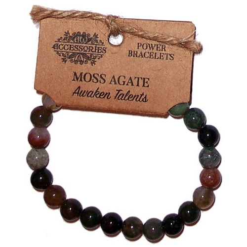 MOSS AGATE Power Bracelet