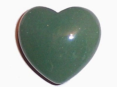 GREEN AVENTURINE HEART (c) - Click Image to Close