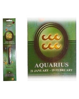 AQUARIUS Zodiac Incense Sticks (Time & Again)