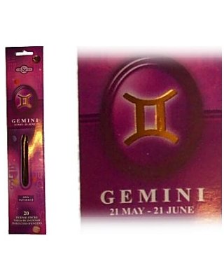 GEMINI Zodiac Incense Sticks (Time & Again)