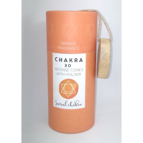 SACRAL CHAKRA Incense Cones with ash catcher