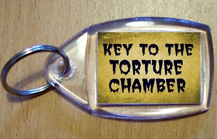 Key To The Torture Chamber Keyring
