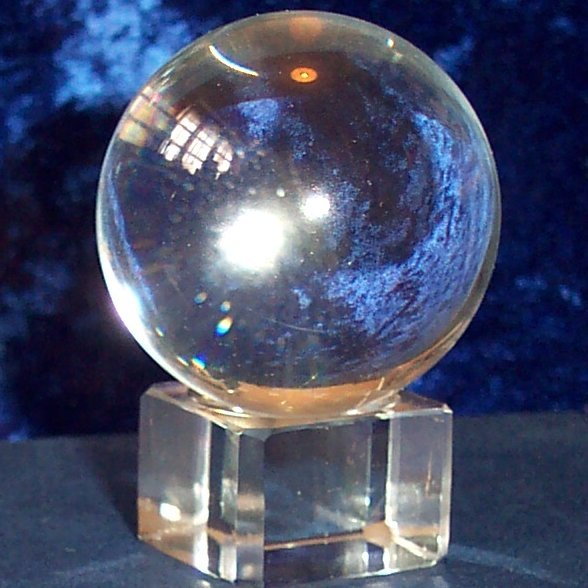 30mm Crystal Ball with glass stand and gift box - Click Image to Close