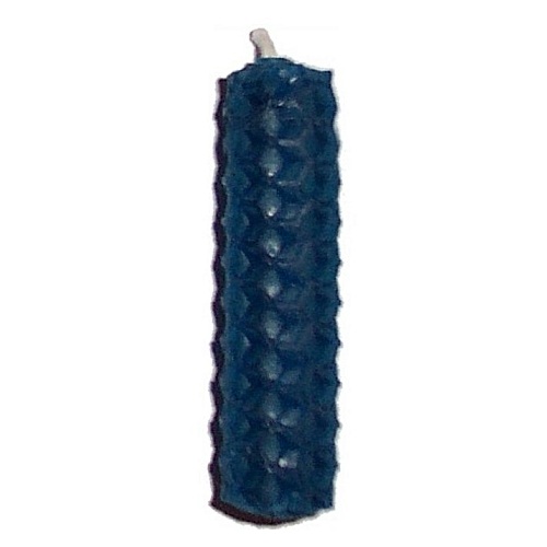 5cm BLUE Beeswax Candle - Click Image to Close