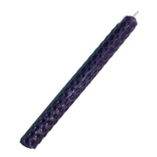 15cm PURPLE Beeswax Candle - Click Image to Close