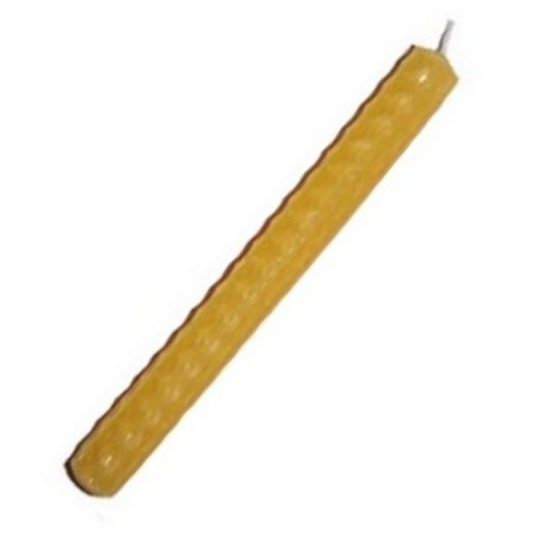 15cm NATURAL (gold) Beeswax Candle