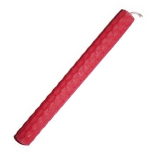 15cm PINK Beeswax Candle - Click Image to Close