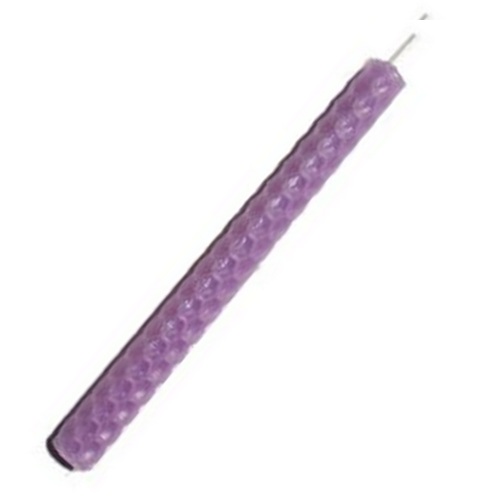 15cm VIOLET Beeswax Candle - Click Image to Close