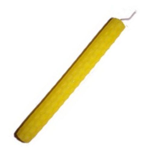 15cm YELLOW Beeswax Candle - Click Image to Close
