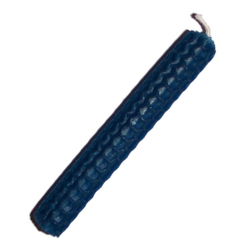 10cm BLUE Beeswax Candle