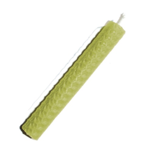 10cm LIME GREEN Beeswax Candle