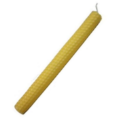 20cm NATURAL (gold) Beeswax Candle