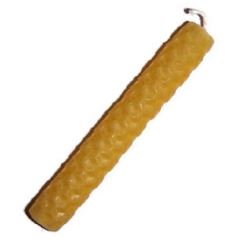 10cm NATURAL (gold) Beeswax Candle
