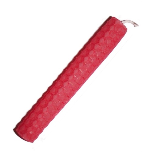 10cm PINK Beeswax Candle