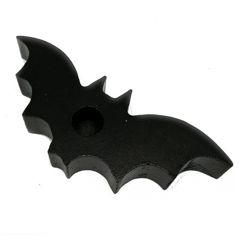 Black Bat Spell Candle Holder - Click Image to Close