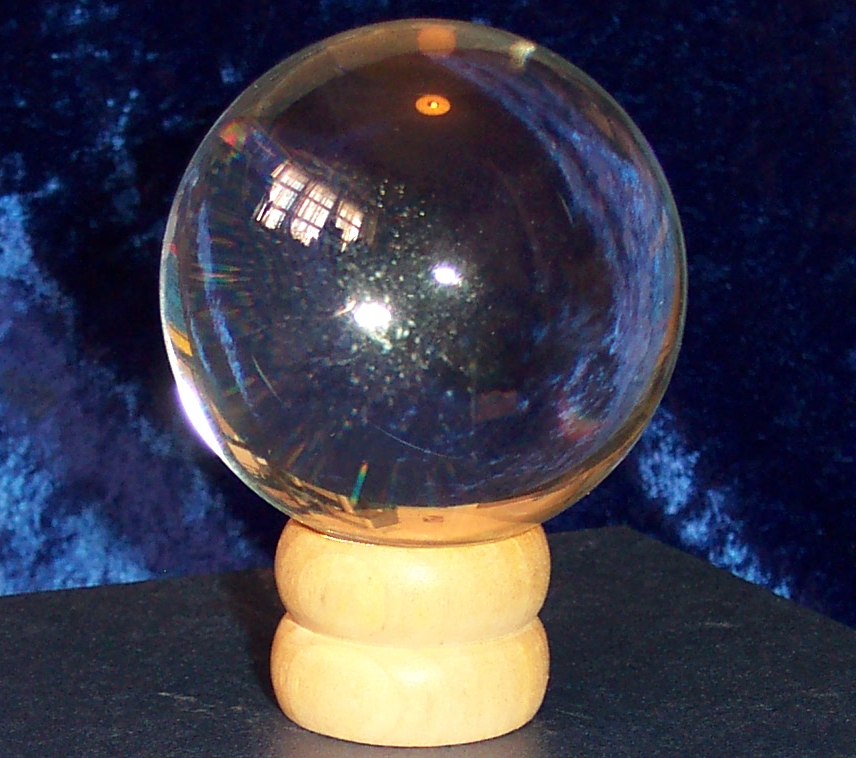 60mm Crystal Ball with wooden stand and gift box