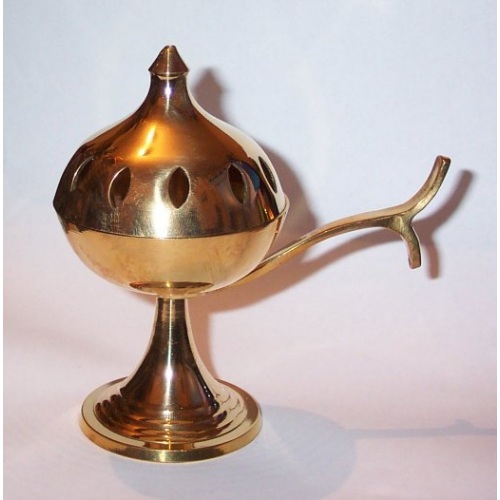 Brass Incense Burner / Censer with handle (ixa25)