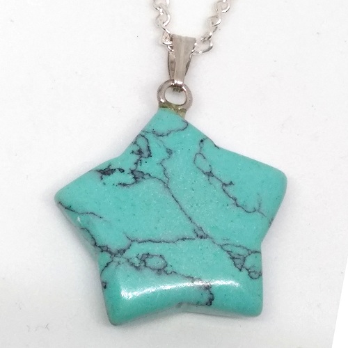 TURQUOISE Star Pendant - Click Image to Close