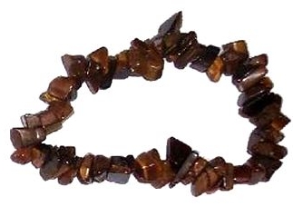 GOLD TIGERS EYE Chip Bracelet - Click Image to Close
