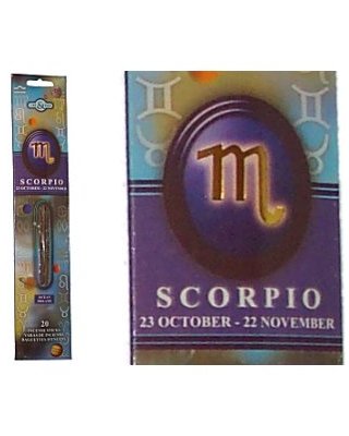 SCORPIO Zodiac Incense Sticks (Time & Again)