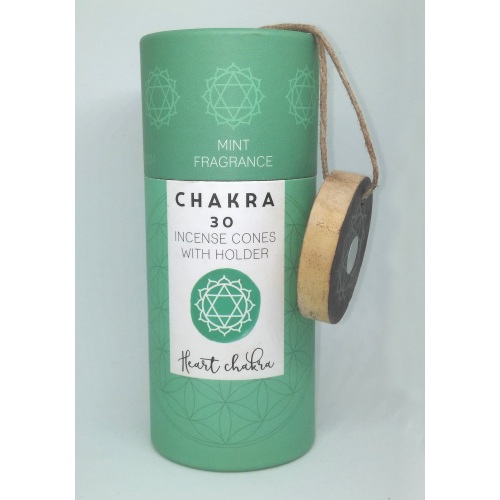 HEART CHAKRA Incense Cones with ash catcher
