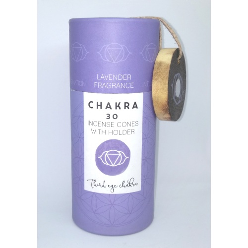 THIRD EYE CHAKRA Incense Cones with ash catcher