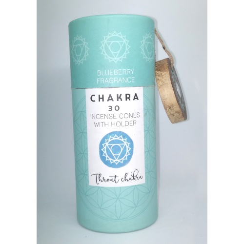 THROAT CHAKRA Incense Cones with ash catcher