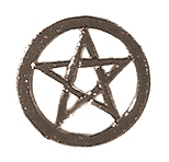 Pentagram Pin Badge