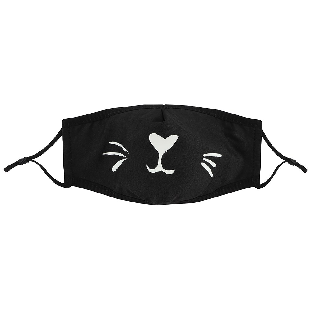 Black Cat Reusable Face Covering